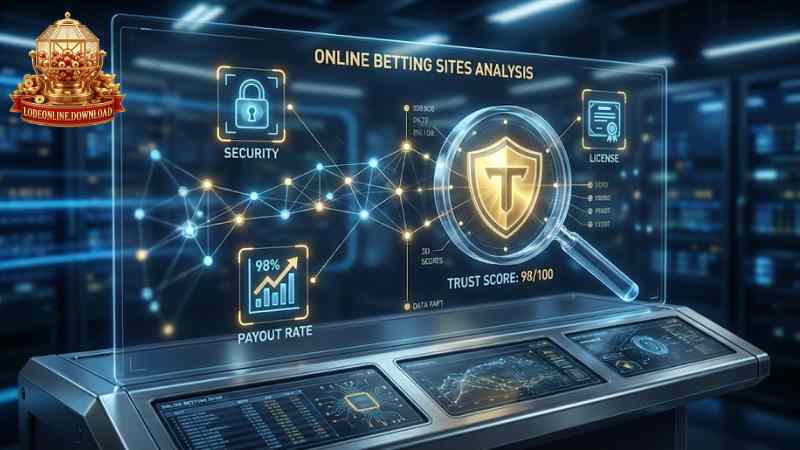 Biểu đồ tiêu chí đánh giá độ uy tín của một trang nhà cái.