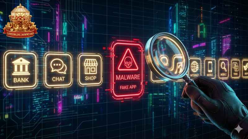  Cảnh báo so sánh giữa App chính chủ và App giả mạo chứa mã độc.