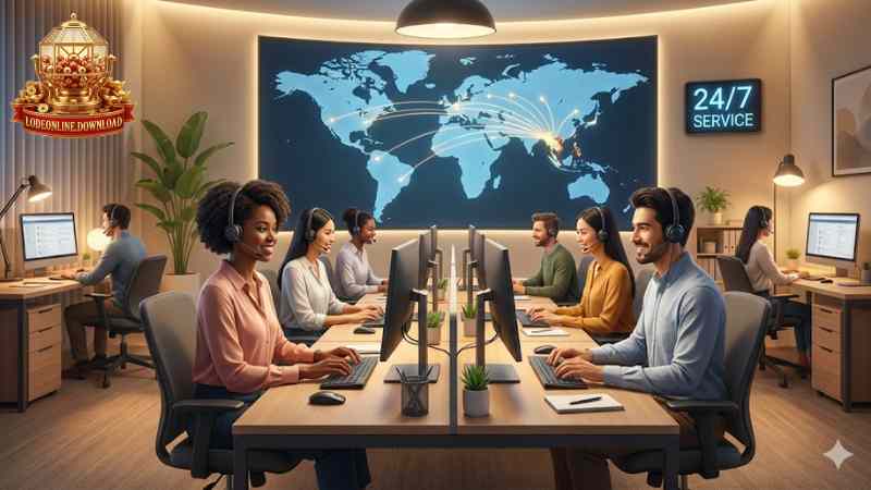 Đội ngũ CSKH chuyên nghiệp đang hỗ trợ người chơi 24/7.