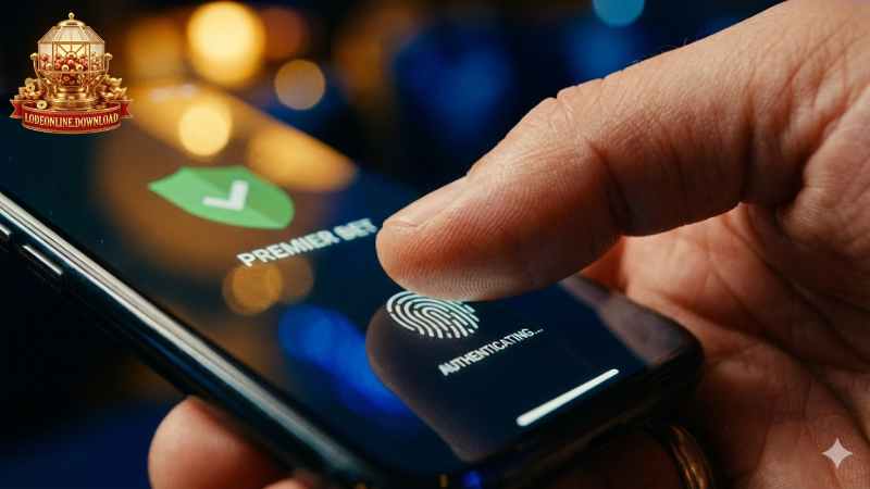 Giao diện ứng dụng lô đề hiện đại với tính năng bảo mật vân tay.